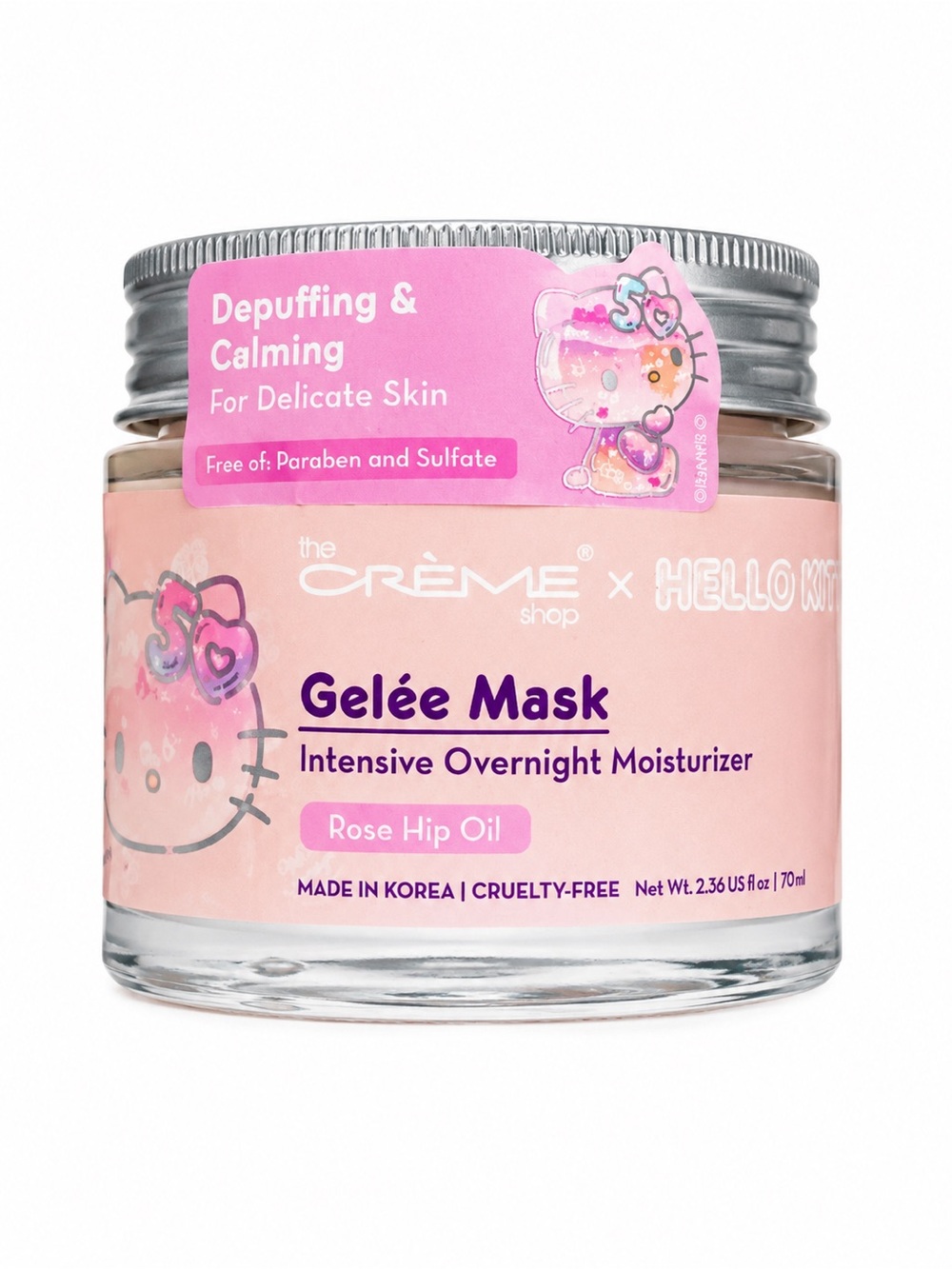 The Crème Shop Hello Kitty 50 Intensive Overnight Moisture Gelee Mask 2.36 oz